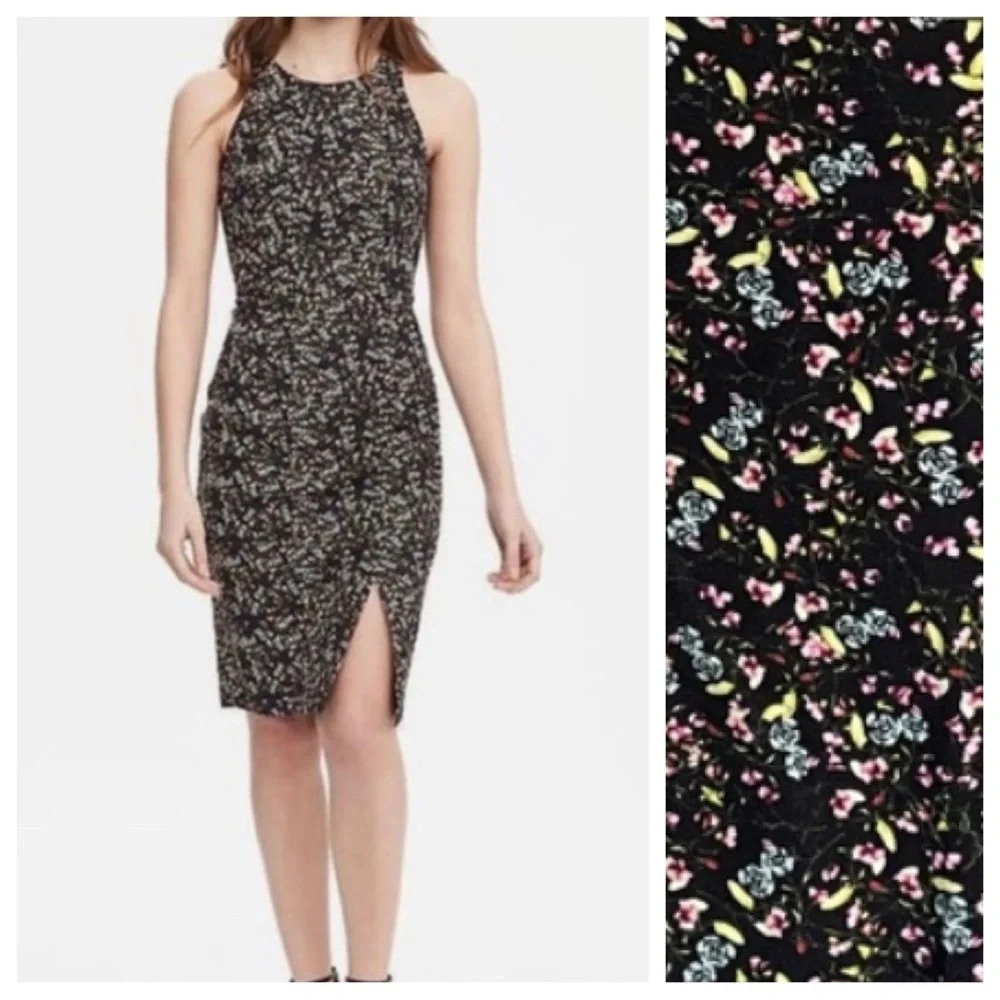 Banana Republic Floral Fitted sleeveless fitted Dress 18673
